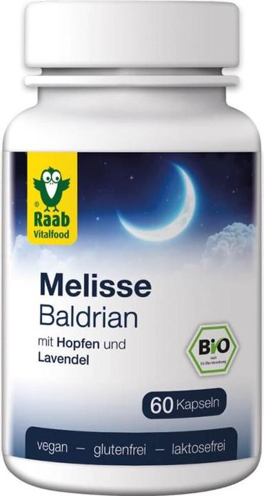 Immagine prodotto Raab Melissa Valeriana con luppolo e lavanda biologica (60 Pezzo/i, Pillole)