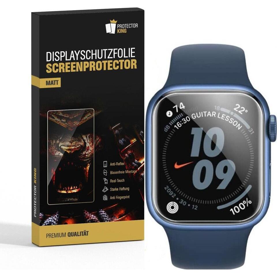Protectorking 4x smazsie für Tempered Displayschutzfolie für 44MATT KLAR, Smartwatch Schutzfolie