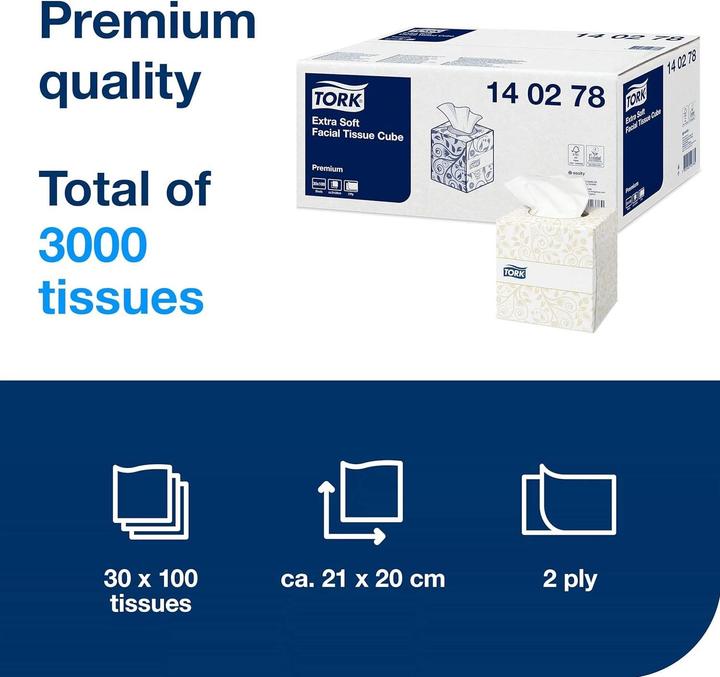 Produktbild Tork Extra weiche Kosmetiktücher