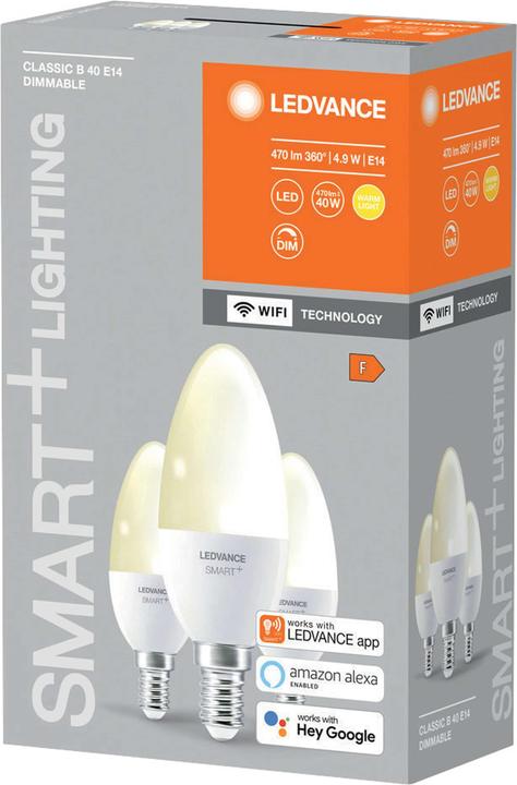 Produktbild Ledvance Smart+ Wifi Candle (E14, 470 lm, 4x)