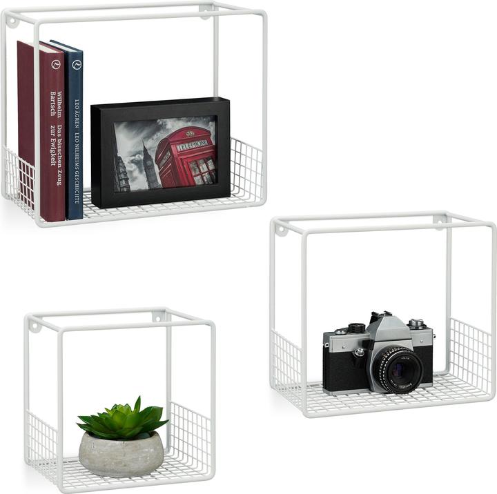 Immagine prodotto Relaxdays Mensole Cubo, Set 3 pz (30 x 15 x 25 cm)