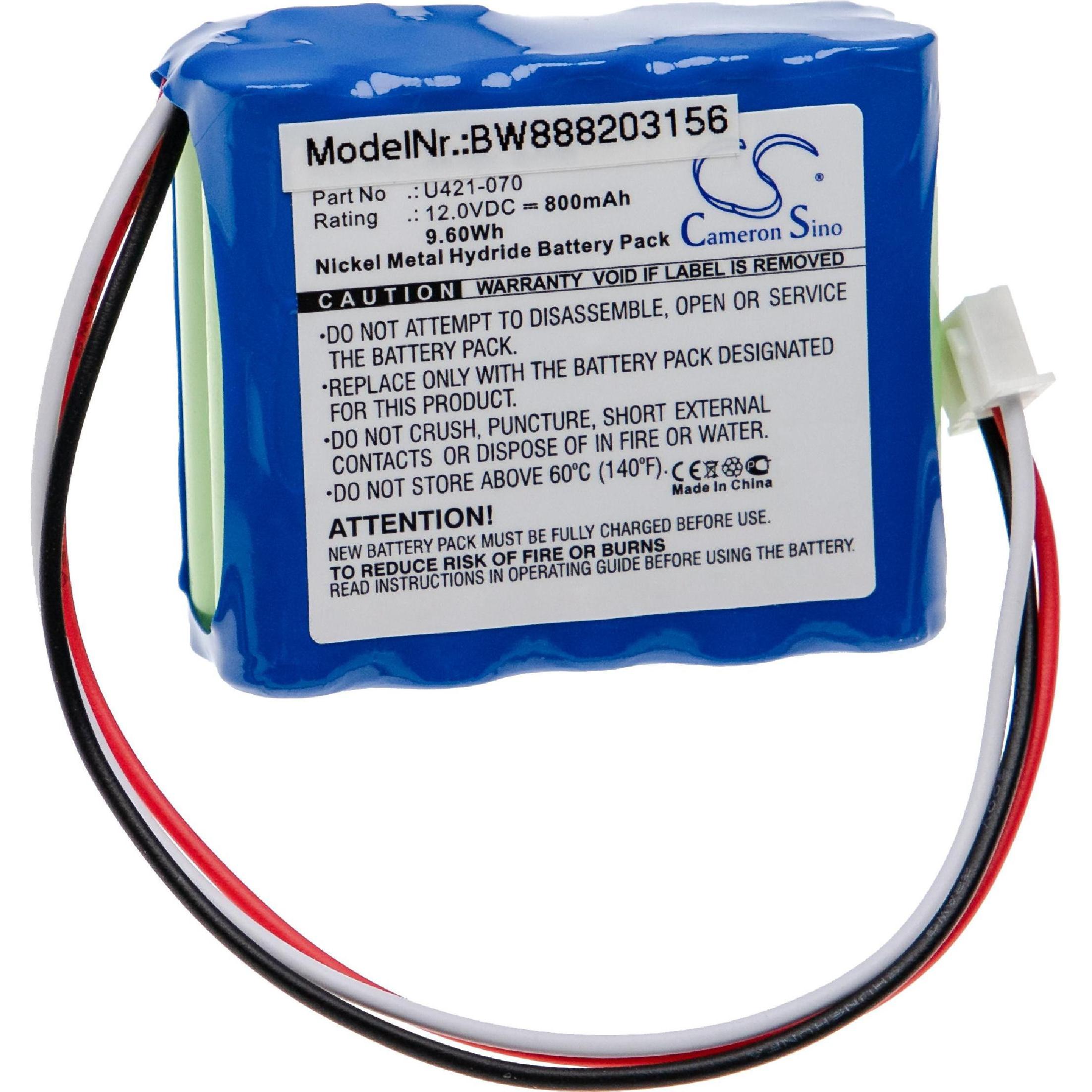 XCell Medizintechnik-Akku als Ersatz für EndoMate U421-070 - 800mAh, 12V, NiMH (12 V, 800 mAh)