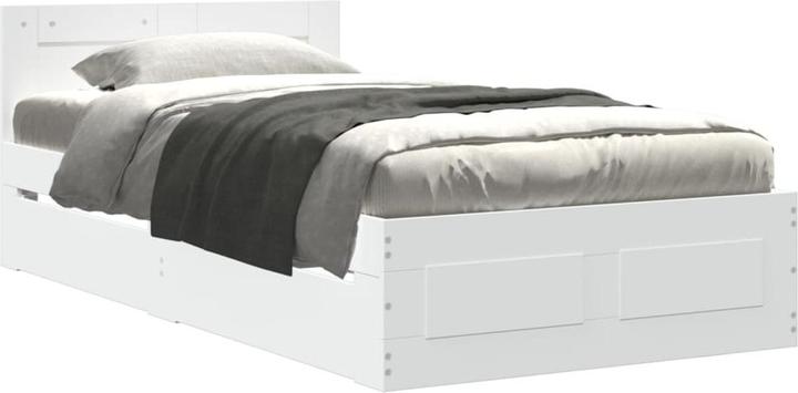 Actual product image VidaXL Bed frame with headboard (75 x 190 cm)