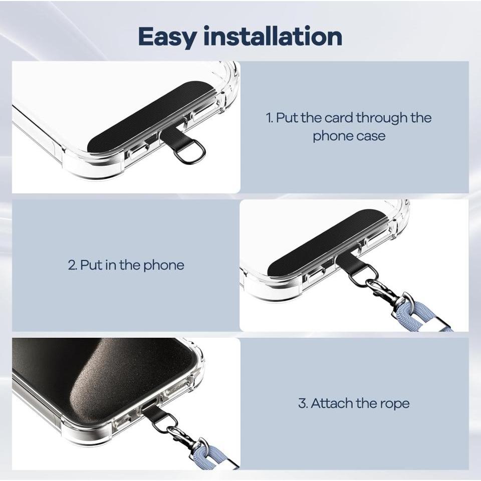 Thumbnail - Screenguard Universal Necklace Handykette für Smartphone Hüllen, Handykette, Blau