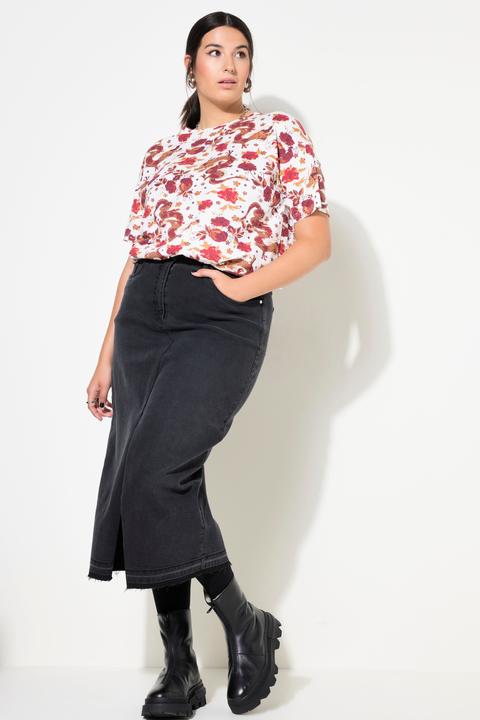 Produktbild Studio Untold Jeansrock, A-Line, 5-Pocket, Schlitz vorne (54)