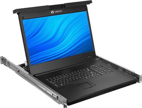 Produktbild Vertiv Avocent LCD 8P KVM 8 CABLES USB KB-GER