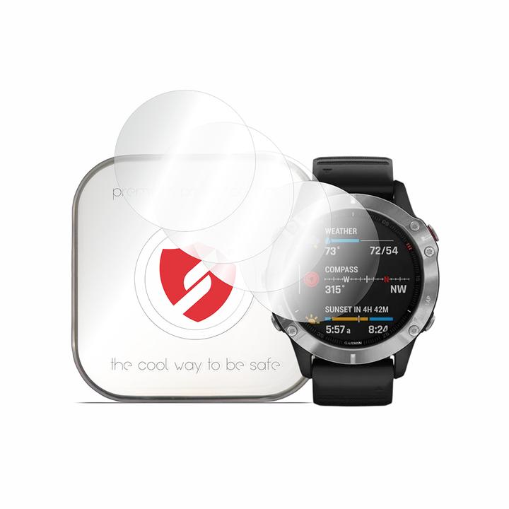 Produktbild Smart Protection - Premium Classic (4 pack) - Garmin Fenix 5/6/6 Pro - Clear