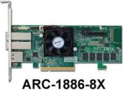 Image du produit Areca Contrôleur Raid ARC-1886-8X 8 ports Tri Mode PCIe 4.0 x8 2x SFF 8644 (externe) LP