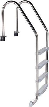 Azuro Stainless steel ladder STANDARD 4 steps - for pools over 1.30m high