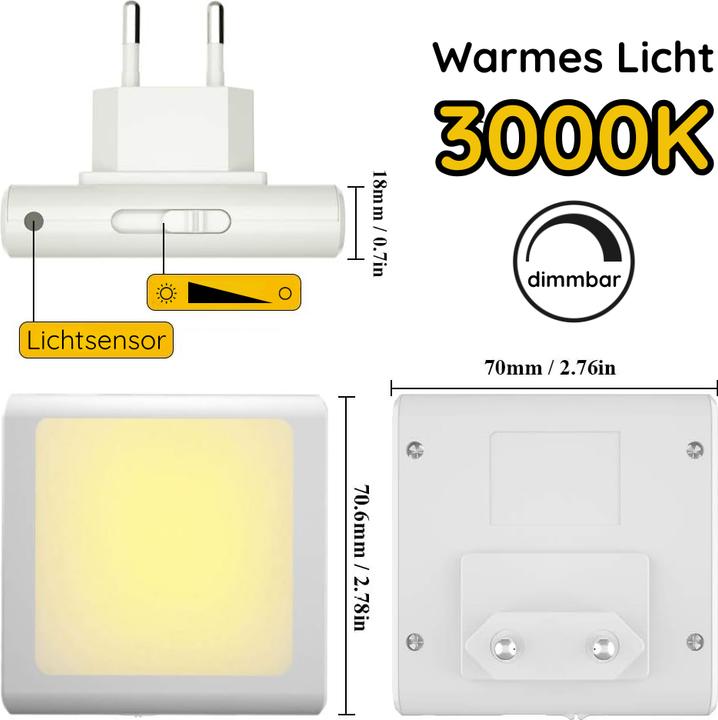 Produktbild Yuwanet LED Nachtlicht Duo