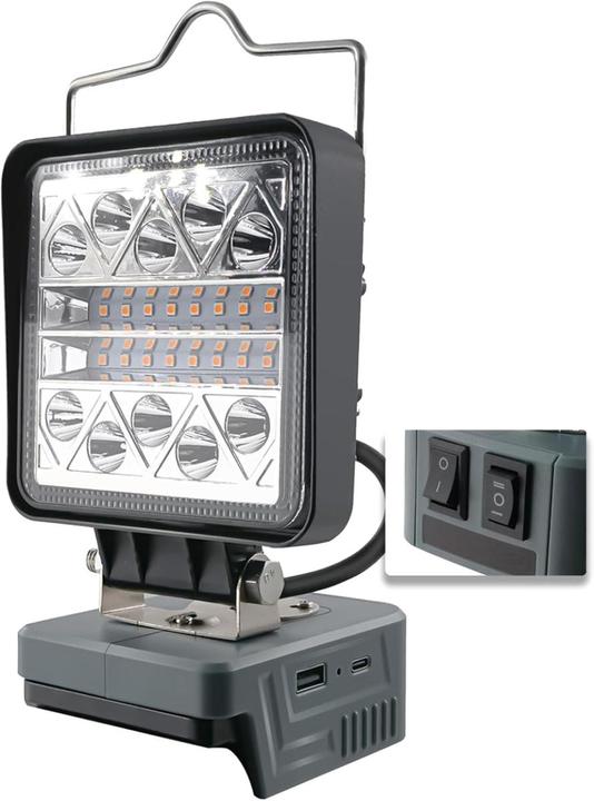Actual product image Lakuda LED spotlight 800-1800 lumen for BOSCH ProCore 18V battery (800 lm)