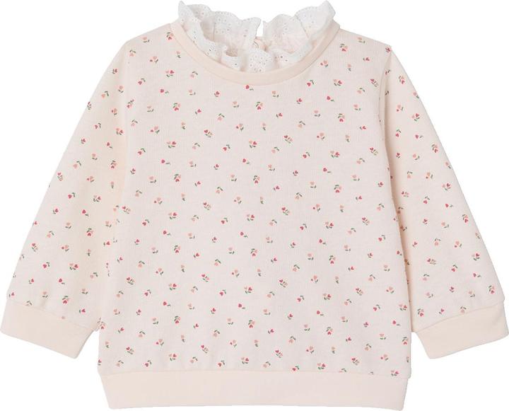 Produktbild Vertbaudet Baby Sweatshirt mit Blumen und besticktem Kragen (62)