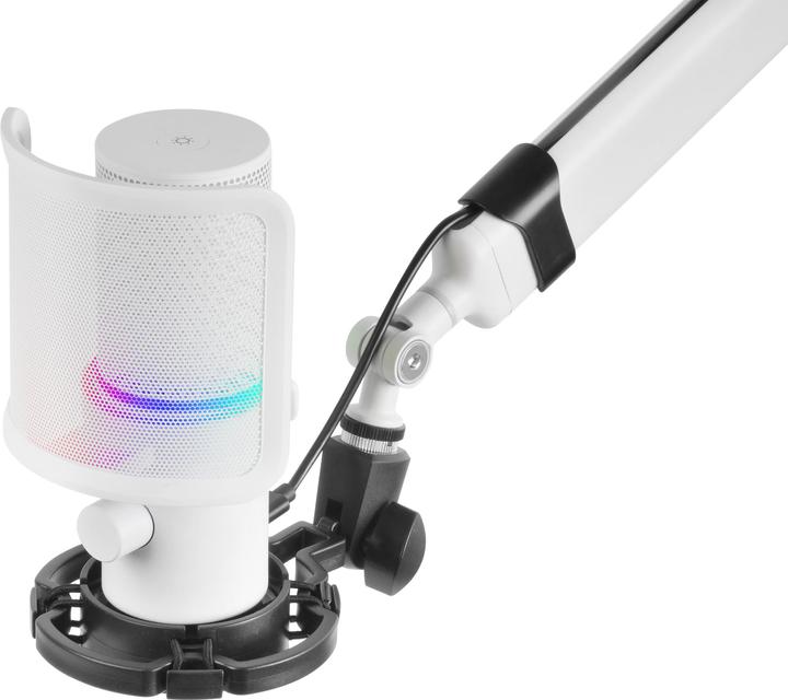 Actual product image Mars Gaming Microphone Mmic-Xt RGB Avec Bras De Montage (Blanc)