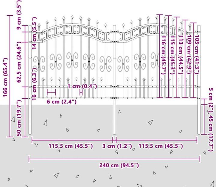 Produktbild vidaXL Gartenzaun