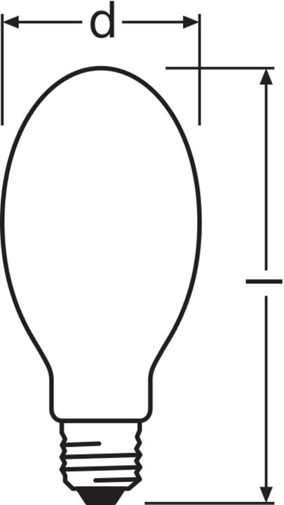 Actual product image Osram Vialox lamp (E27, 70 W, 5900 lm, 1 x, G)