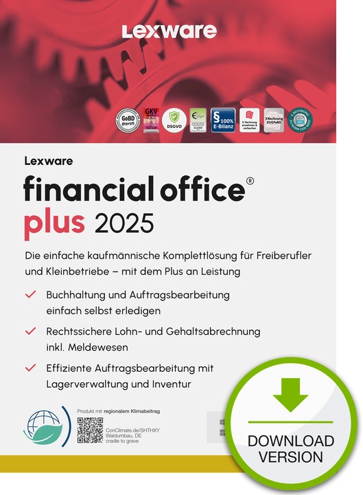 Lexware financial office plus 2025 "unbegrenzte Laufzeit" Download (1 User, unlimited)