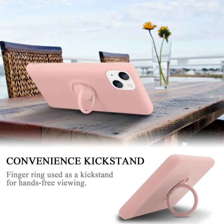 Produktbild Cadorabo Hülle für Apple iPhone 14 im TPU Liquid Ring Silicone Case Style (Apple iPhone 14)