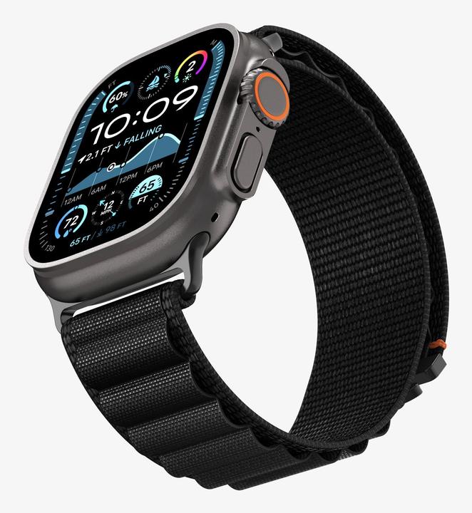 Produktbild Spigen - WBF1 - Apple Watch 6 / 7 / 8 / 9 / 10 / SE / SE 2 / Ultra / Ultra 2 (44/45/46/49mm) - Black (Nylon)