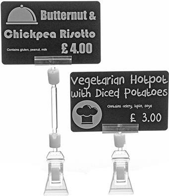 Immagine prodotto Evolis Portaprezzi a morsetto, 25 pezzi Portaprezzi a morsetto, 25 pezzi, altezza: 4 cm