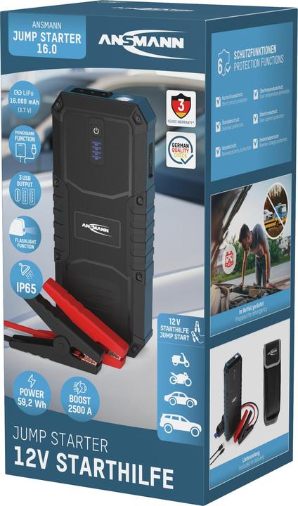 Produktbild Ansmann Jump Starter 16.0 (2500 A, 16000 mAh)