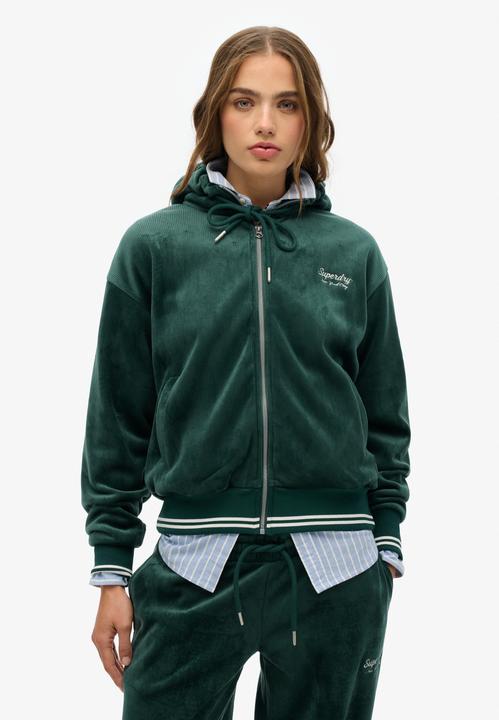 Image du produit Superdry Sweat à capuche zippé en velours Country Club (L)
