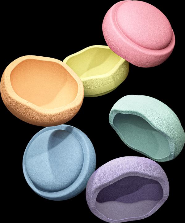 Produktbild Stapelstein ® MINI Rainbow Pastel 6 (6 Stk.)