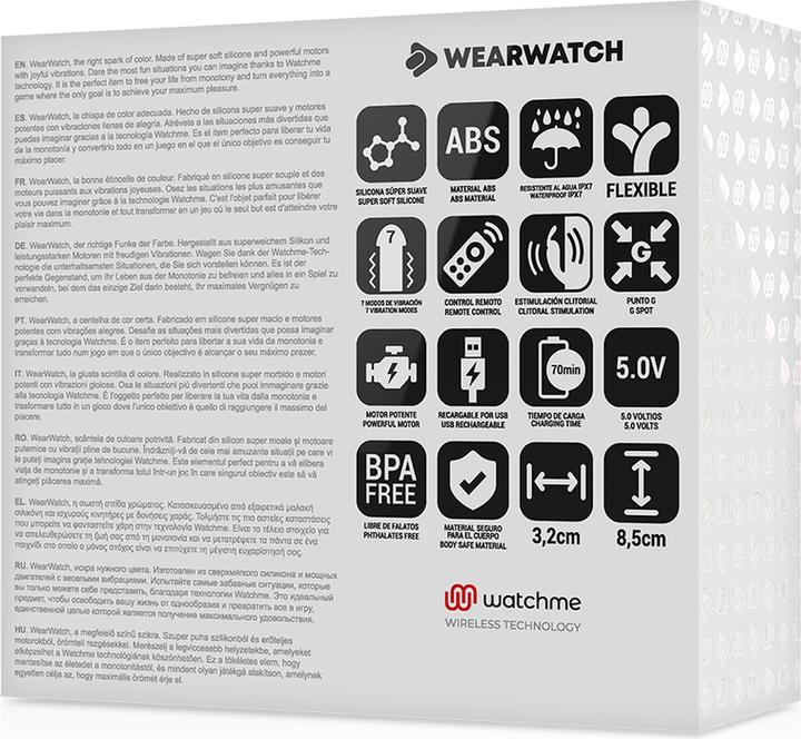 Actual product image Wearwatch Dual Pleasure Wireless Technology Watchme Fuchsia / Aquamarine