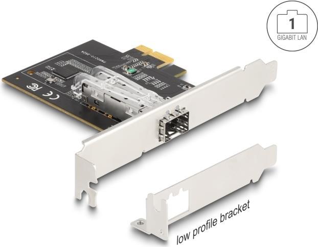 Produktbild Delock PCI Express x1 Karte zu 1 x SFP Slot Gigabit LAN i210 (Mini PCI Express)