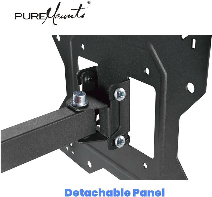 Image du produit PureMounts Wandhalterung PM-FM13-200 Schwarz (Mur, 30 kg, 23" - 43")