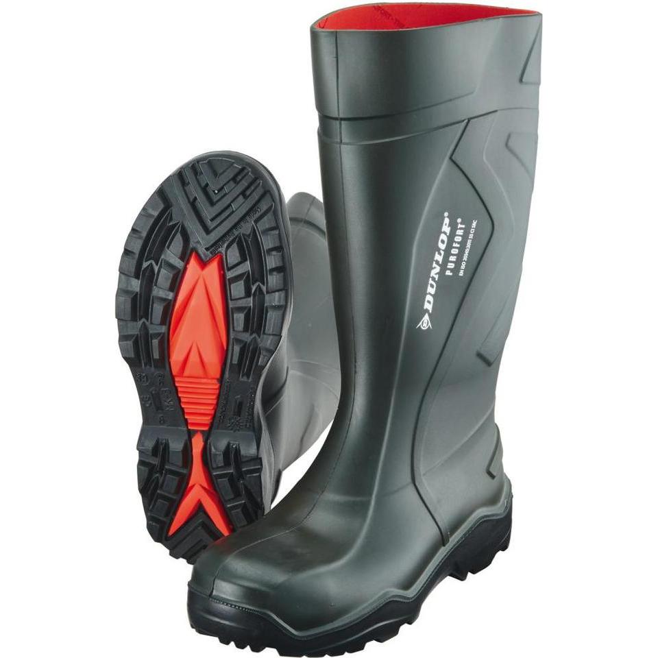 Thumbnail - Dunlop, Herren, Gummistiefel, Sicherheitsstiefel Purofort Plus S5, Grün, (43)