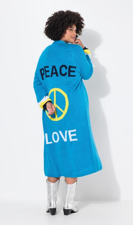 Produktbild Angel of Style Long-Strickjacke, Rücken Peace-Motiv, offene Form (56)