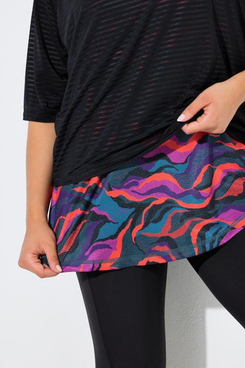 Actual product image Ulla Popken Quick-Drying Neon Camo Tee (54)