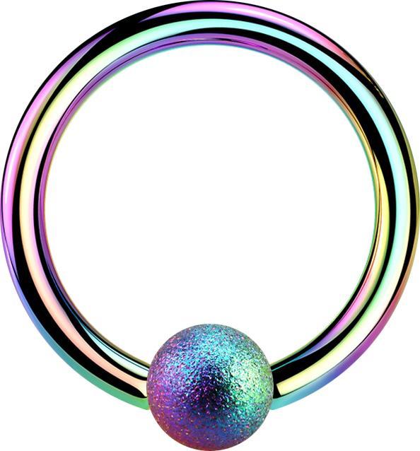 Immagine prodotto Star Piercing Anello di chiusura a microsfere colorato e maculato (senza ottone, Acciaio chirurgico 316L)