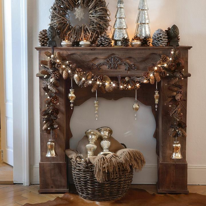 Actual product image Loberon Margaux fireplace console (102 x 21 x 97 cm)