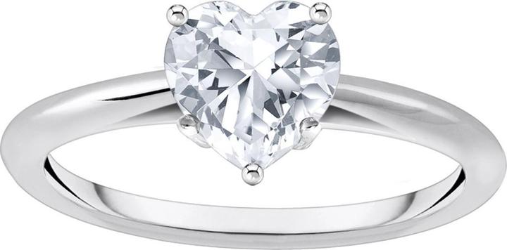 Produktbild Thomas Sabo Ring mit weissem Stein in Herzform (50, 925 Silber)