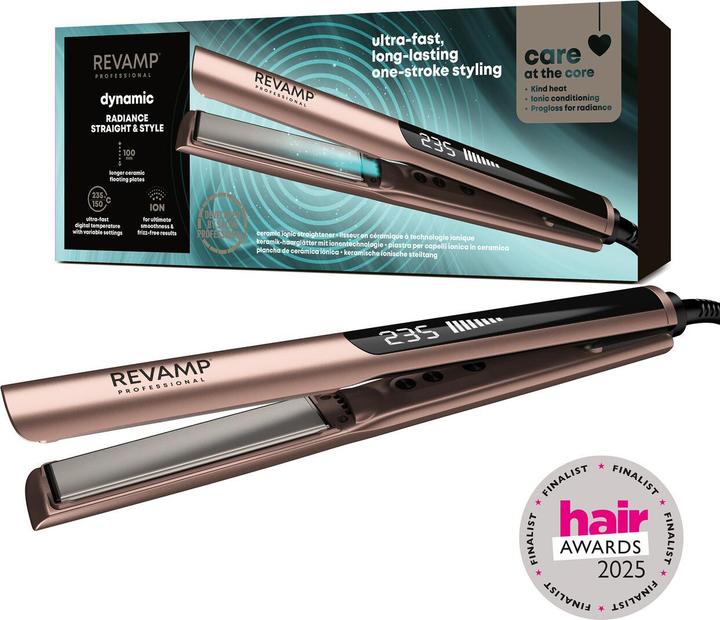 Immagine prodotto Revamp ST-1900GD-EU Dynamic Straight & Style Ceramic Hair Straightener (Piastra per capelli)
