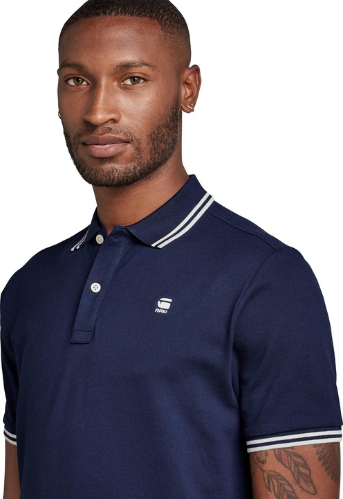Actual product image G-Star Dunda Slim Stripe Polo (L)