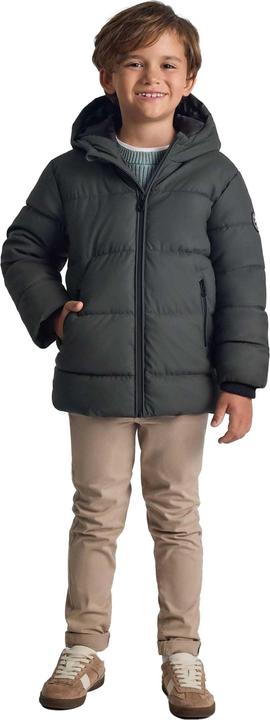 Actual product image Minoti Boys Patch PU Zip Pocket Padded Jacket (146, 152)