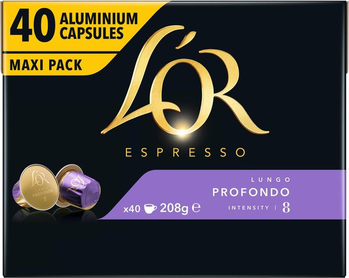 Actual product image L’OR Espresso Lungo Profondo 8 (40 x Port.)