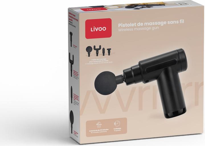 Actual product image Livoo Wireless massage gun