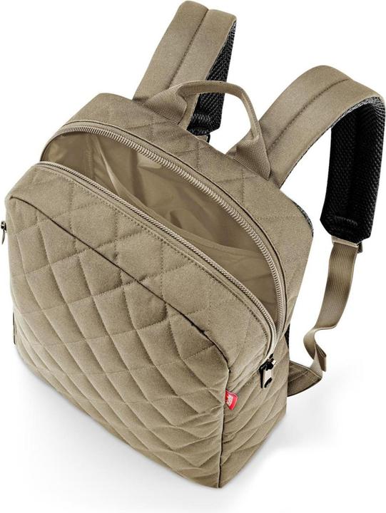Actual product image reisenthel Backpack Classic backpack M Rhombus Olive (13 l)