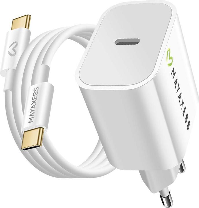 Image du produit Mayaxess iPhone Pro Max Ladegerät + USB-C Kabel (20 W, 1 portion)
