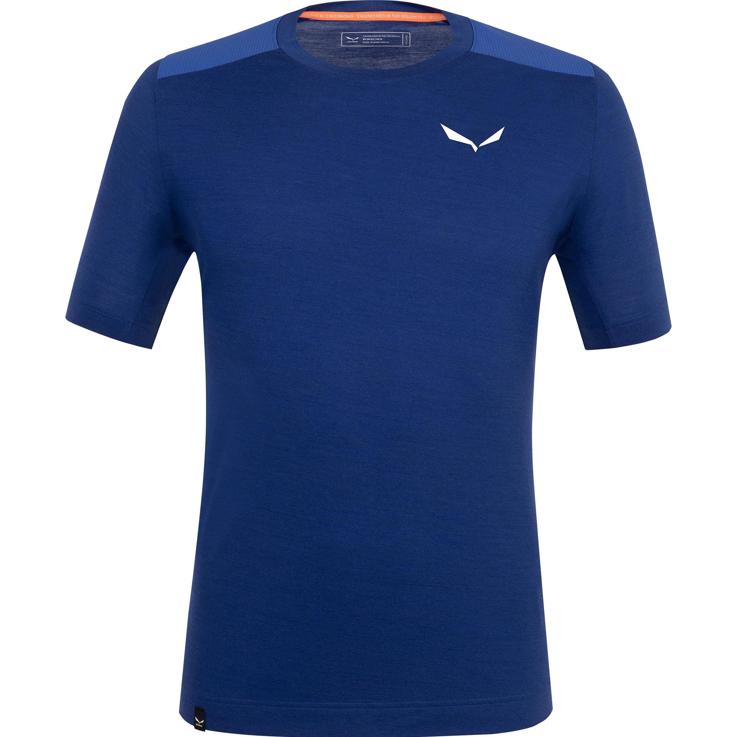 Salewa, Herren, Funktionsshirt, Agner Merino T-Shirt (L), Blau, L