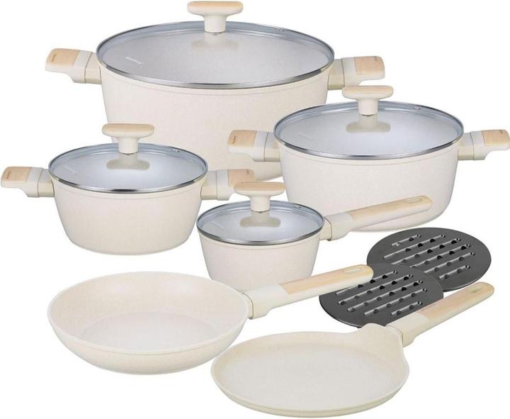 Actual product image Klausberg Cooking set (Crêpe pan, Frying pan, Aluminium, 28 x 13 cm)