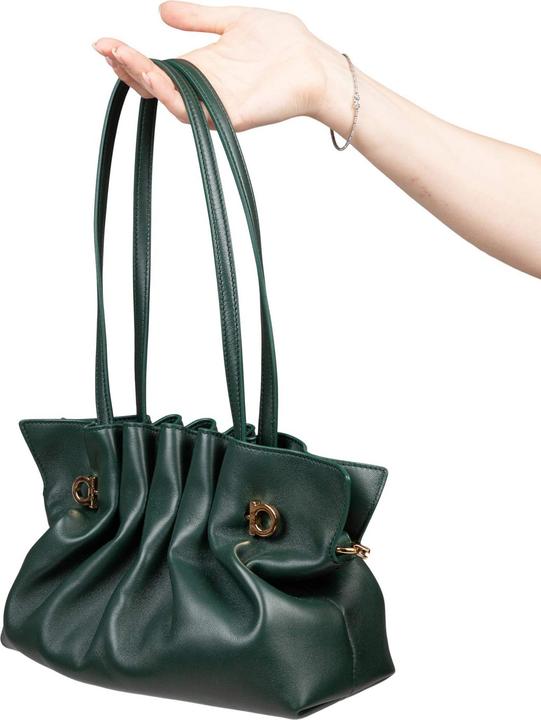 Produktbild Salvatore Ferragamo Ferragamo soft bag s shoulder bag in nappa, green