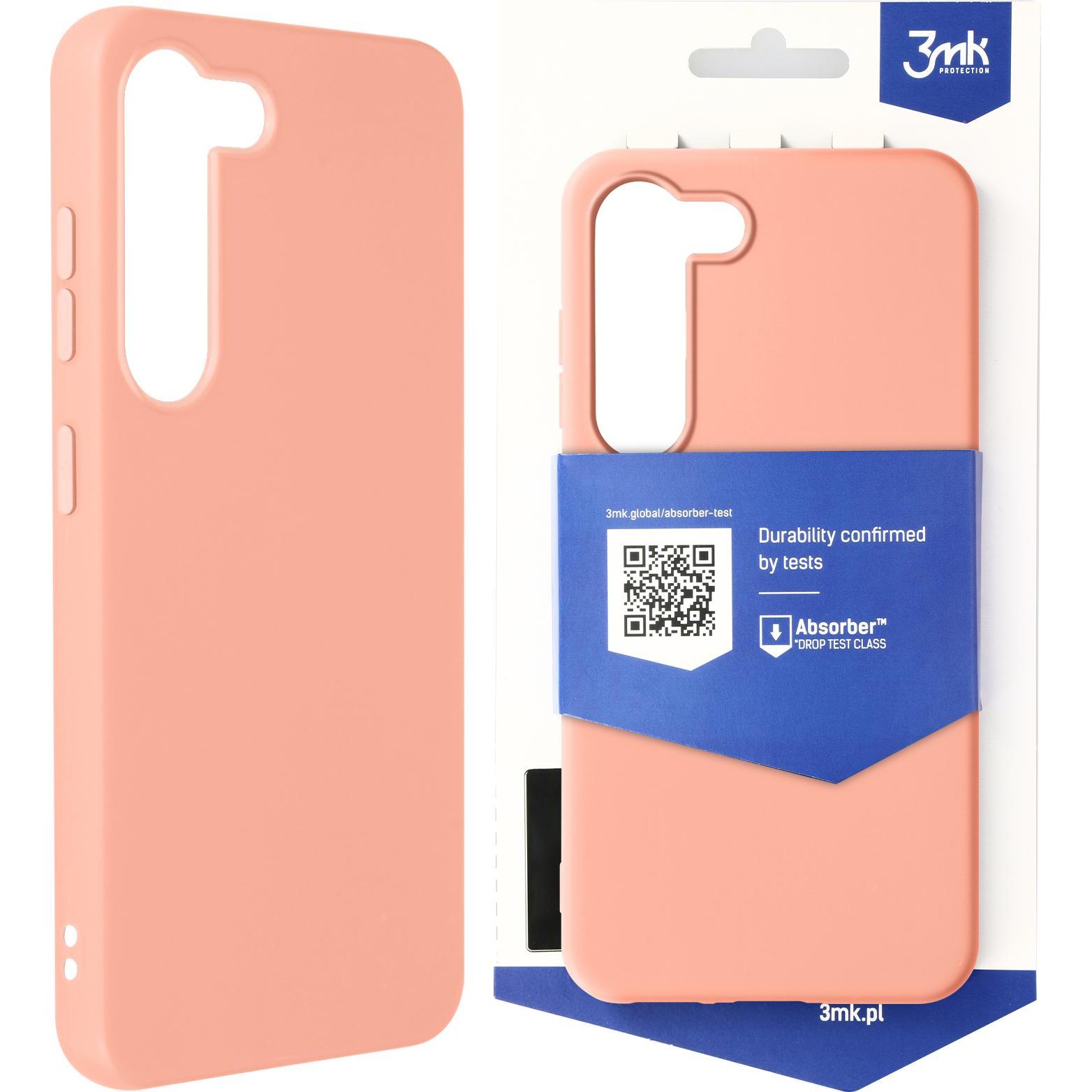 Thumbnail - 3MK Matt Case Soft Touch Silikonhülle Series (Samsung Galaxy S23+), Smartphone Hülle, Rosa