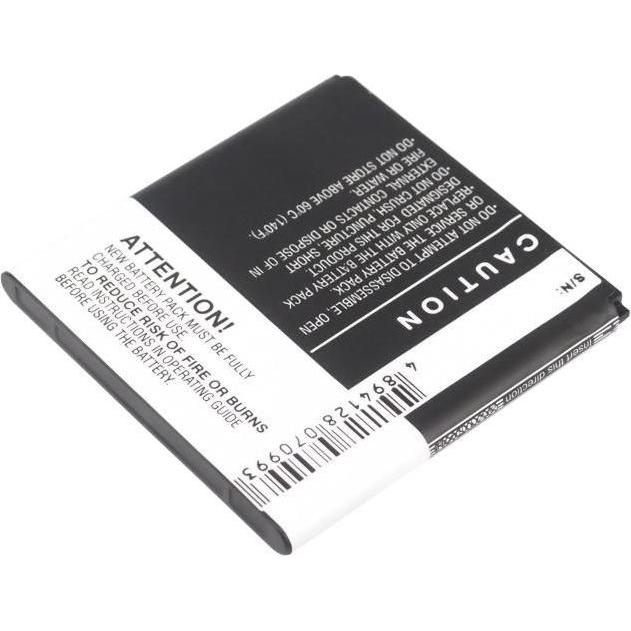 CoreParts Battery for TCL Mobile (1 Zellen, 1650 mAh), Notebook Akku, Schwarz