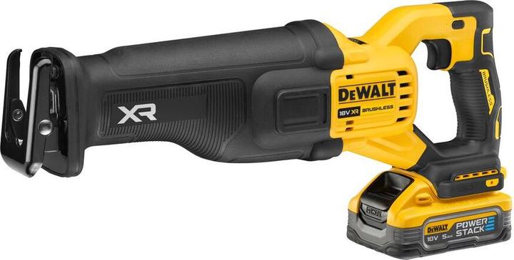 Image du produit DeWalt Scie sabre sans fil 18 V Li-lon 2 x 5,0 Ah POWERSTACK XR (DCS386H2T-QW) FLEXVOLT ADVANTAGE