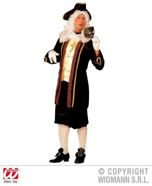 Actual product image Widmann Venetian nobleman with tunic with jabot, trousers, hat (S)