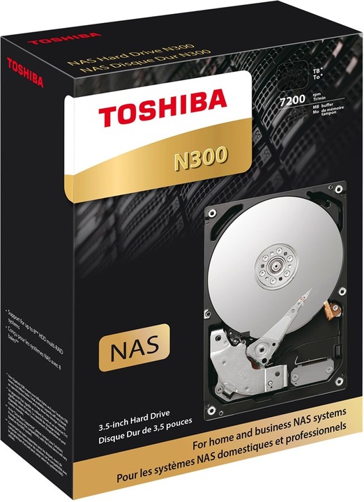 Produktbild Toshiba N300 NAS Festplatte (8 TB, 3.5", CMR)